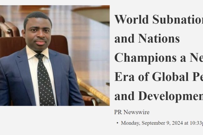 World Subnationals and Nations Champions a New Era of Global Peace and Development