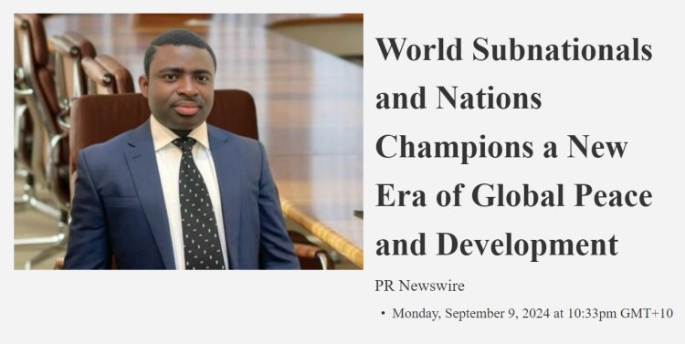 World Subnationals and Nations Champions a New Era of Global Peace and Development